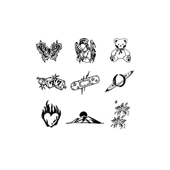 The Bittersweet Archive • Dark Coquette & Grunge Temporary Tattoo