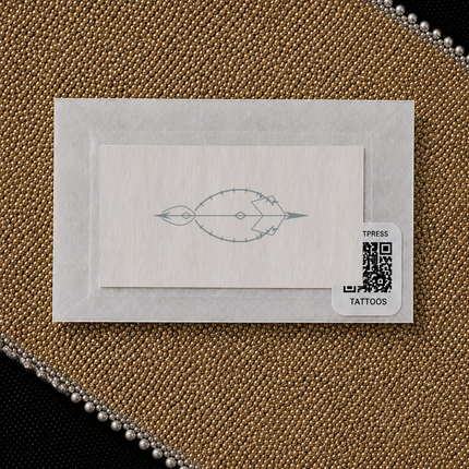 Thorn Crown Sigil Finger Temporary Tattoo packaging view