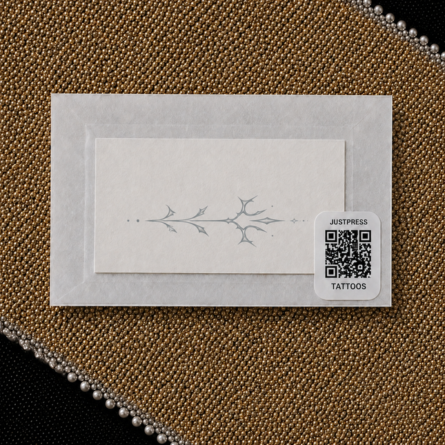 Thorn Star Sigil Finger Temporary Tattoo packaging view