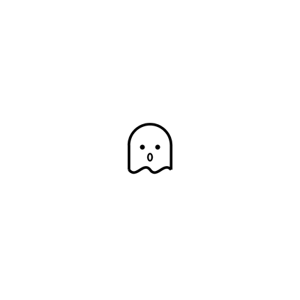 Tiny Ghost Finger Temporary Tattoo
