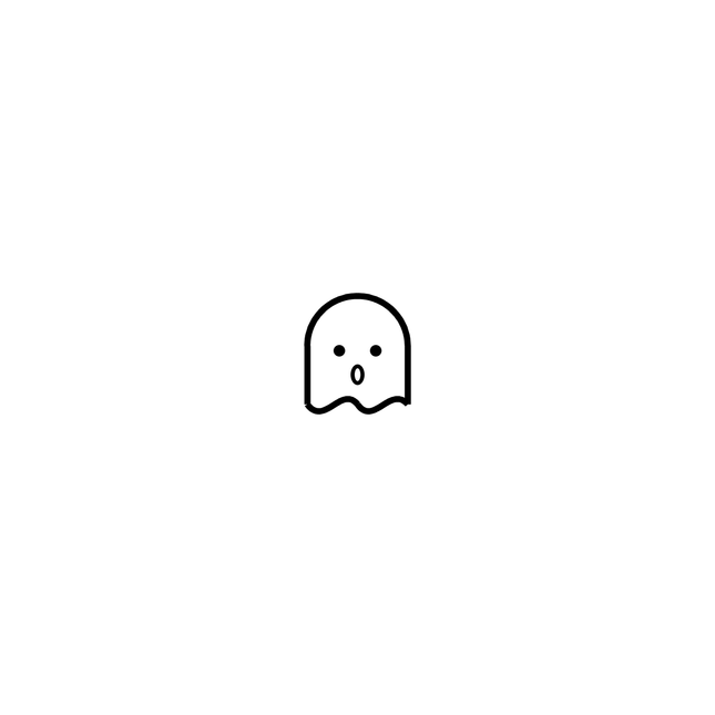 Tiny Ghost Finger Temporary Tattoo