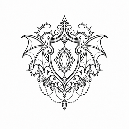 Winged Cathedral Key Wrist Temporary Tattoo - JUST PRESS product image