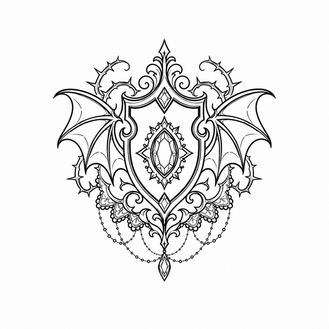 Winged Cathedral Key Wrist Temporary Tattoo - JUST PRESS product image