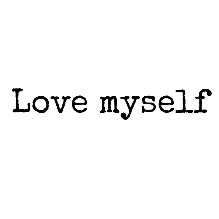 Minimal lettering temporary tattoo design